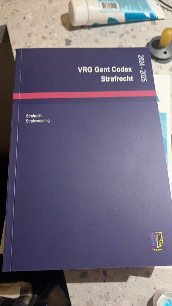 VRG Gent Codex strafrecht, Boeken, Ophalen of Verzenden, Zo goed als nieuw