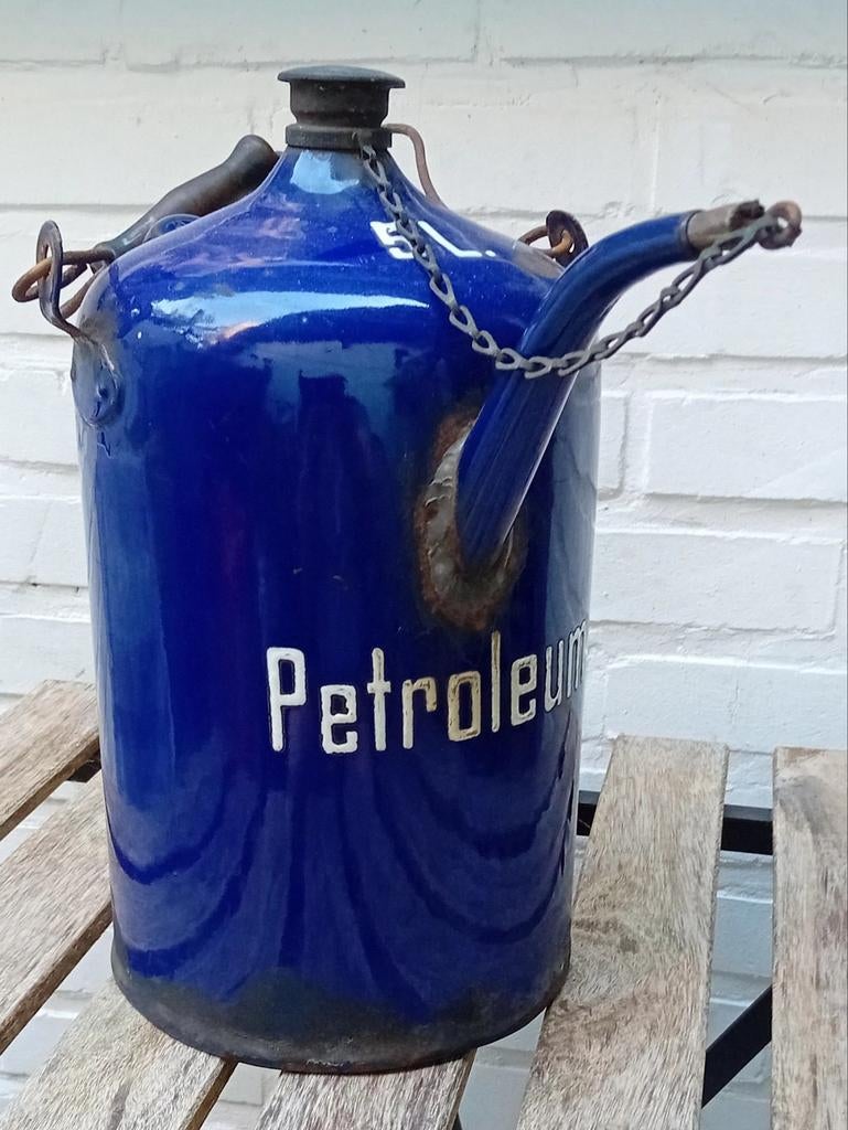 Emaille jericcan-pertoleum van 5 liter, Ophalen of Verzenden