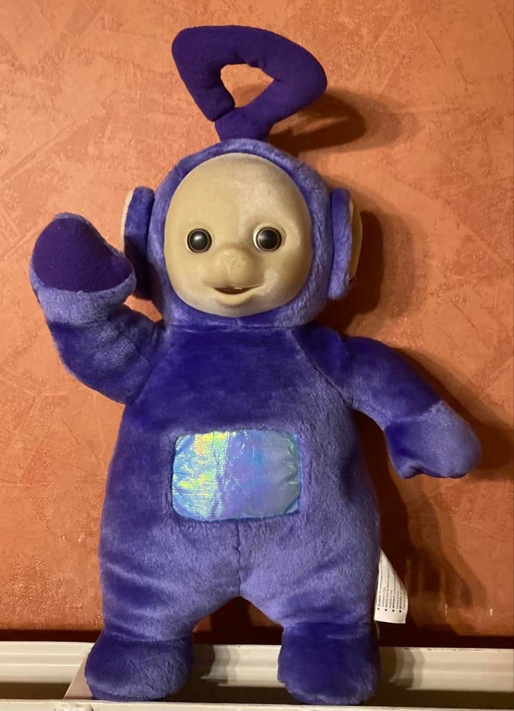 Grande et épaisse Télétubbie violette 38 cm, Enlèvement ou Envoi, Comme neuf, Autres types