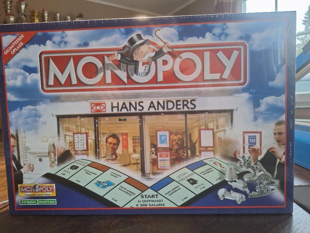 MONOPOLY HANS ANDERS nieuwe fabriek verzegeld, Vijf spelers of meer, Ophalen of Verzenden, Nieuw, Hasbro