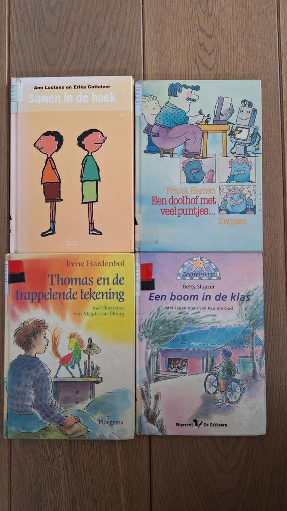Pakketje van 4 leesboekjes AVI 3 - 5 - 7, Ophalen of Verzenden, Gelezen, Fictie