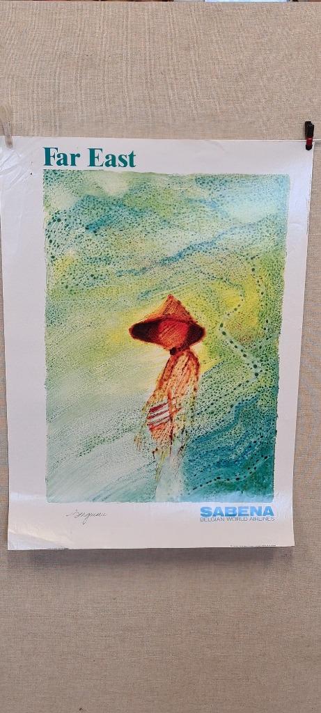sabena affiche far east, Verzamelen, Ophalen of Verzenden