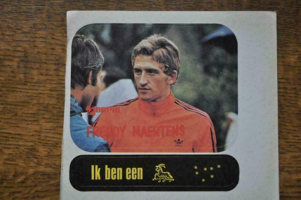 OUDE JOEPIE STICKER FREDDY MAERTENS VAN DE JAREN 70e, Ophalen of Verzenden, Zo goed als nieuw, Poster, Plaatje of Sticker