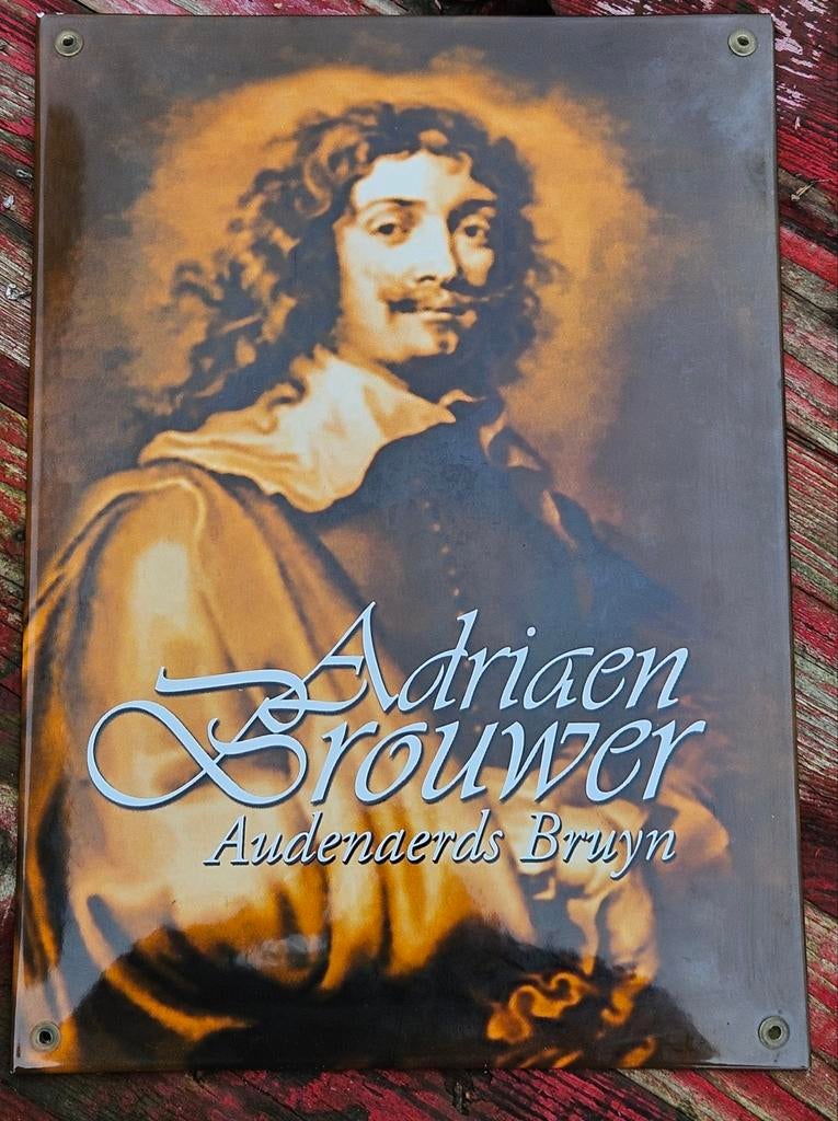 Adriaen Brouwer emailbord Oudenaarde
Dit is een, Verzamelen, Ophalen of Verzenden