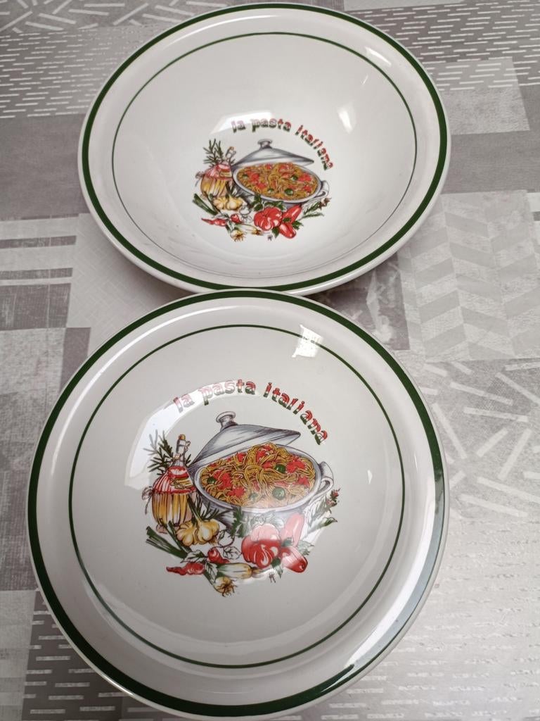 Spaghettiservies, Enlèvement, Comme neuf, Assiettes(s)