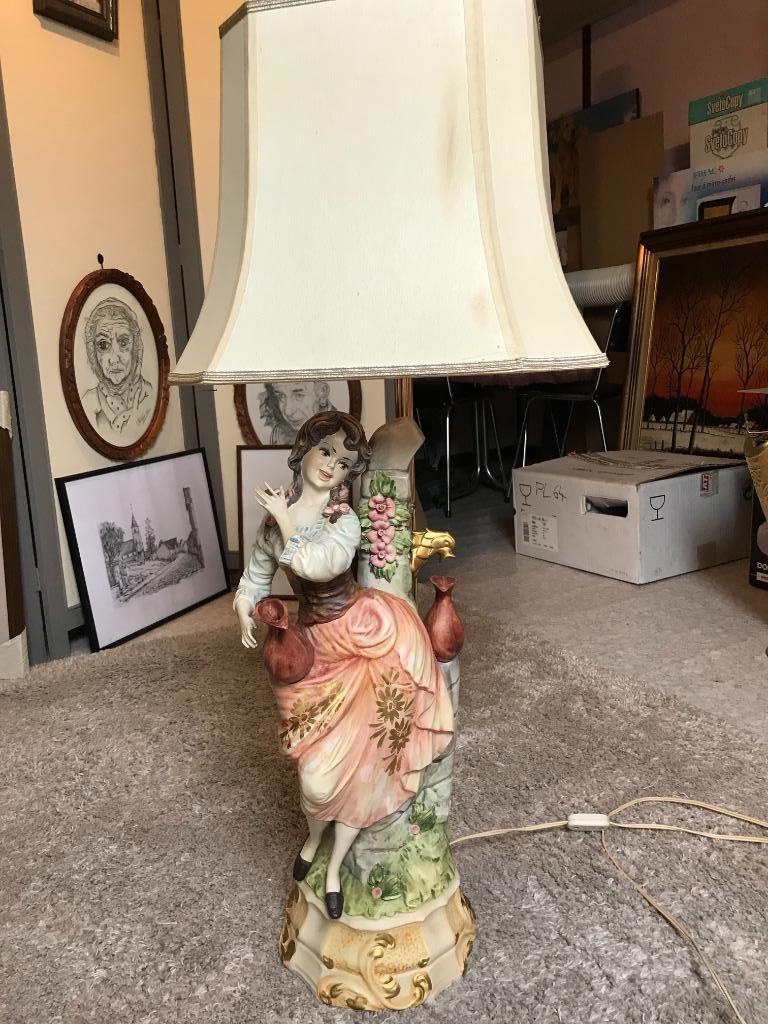 vintage staande lamp, Ophalen, Gebruikt, Vintage