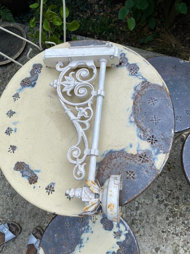 Lampe murale en fer de jardin, Antiquités & Art, Enlèvement