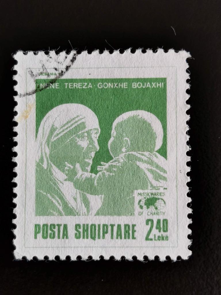 Albanie 1992 - Moeder Theresa, Ophalen of Verzenden, Overige landen, Gestempeld