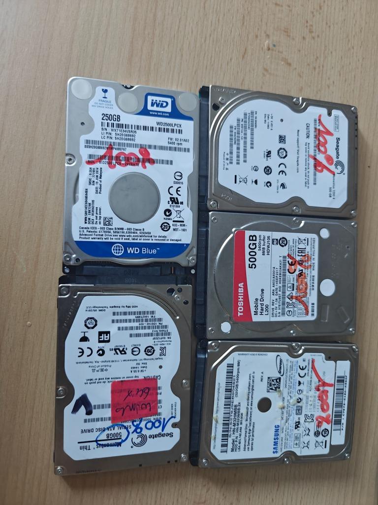 Lot de 5 hdd, Divers, Enlèvement ou Envoi, Utilisé, SATA