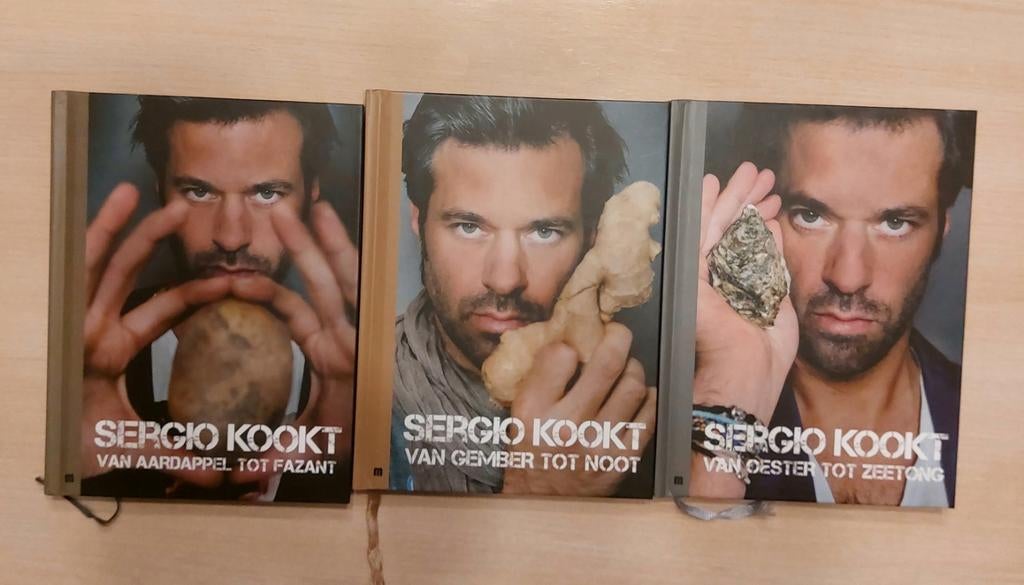 Sergio kookt, 3 boeken., Boeken, Overige typen, Nieuw, Ophalen of Verzenden, Europa