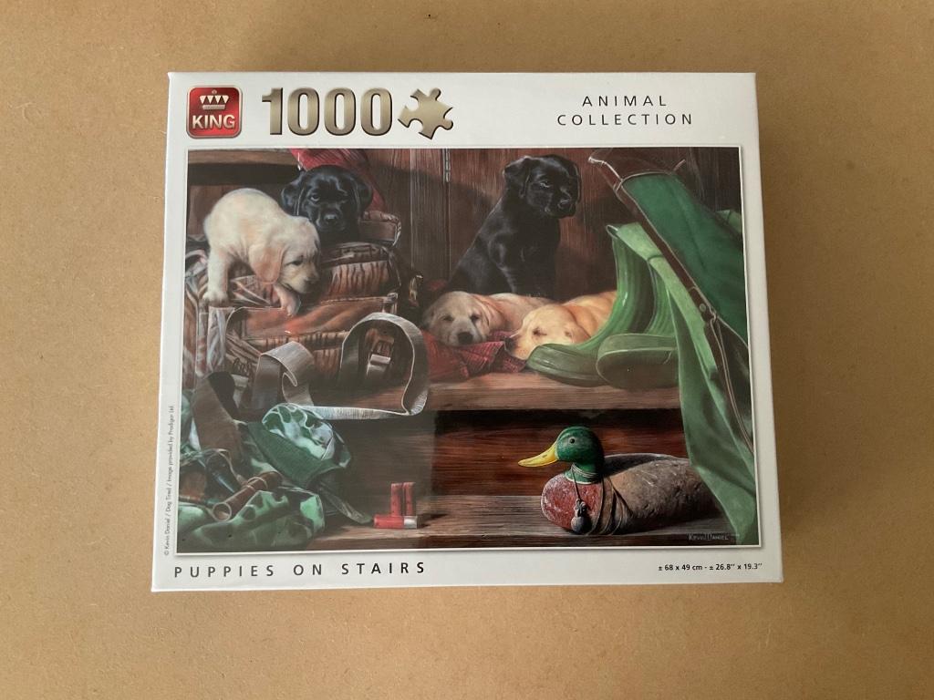 Puzzel labradors, 1000 stukjes, Ophalen of Verzenden, 500 t/m 1500 stukjes, Nieuw, Legpuzzel