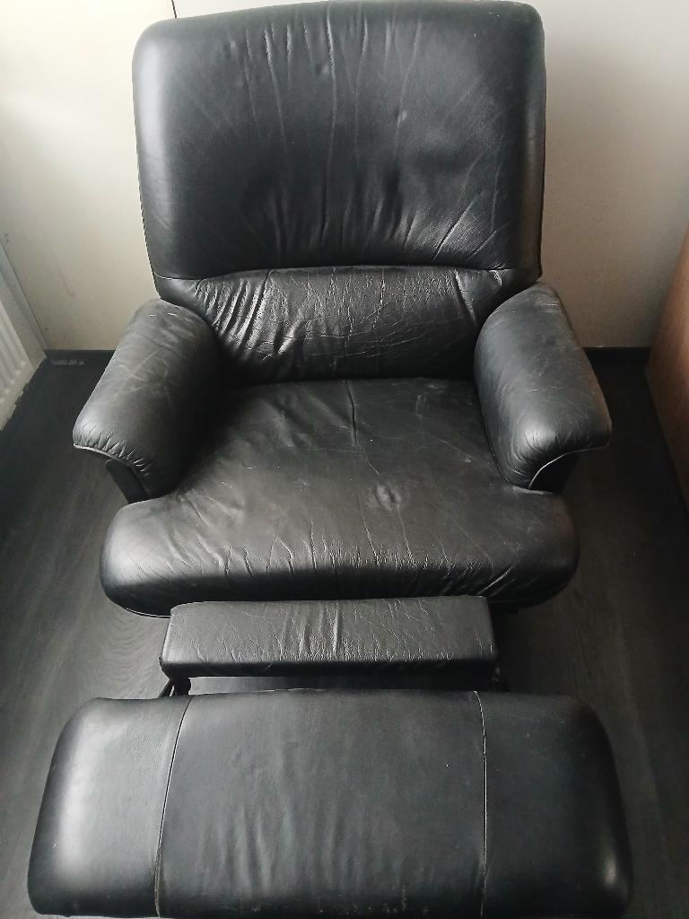 relax zetel, Ophalen, Gebruikt, Eenpersoons, Leer