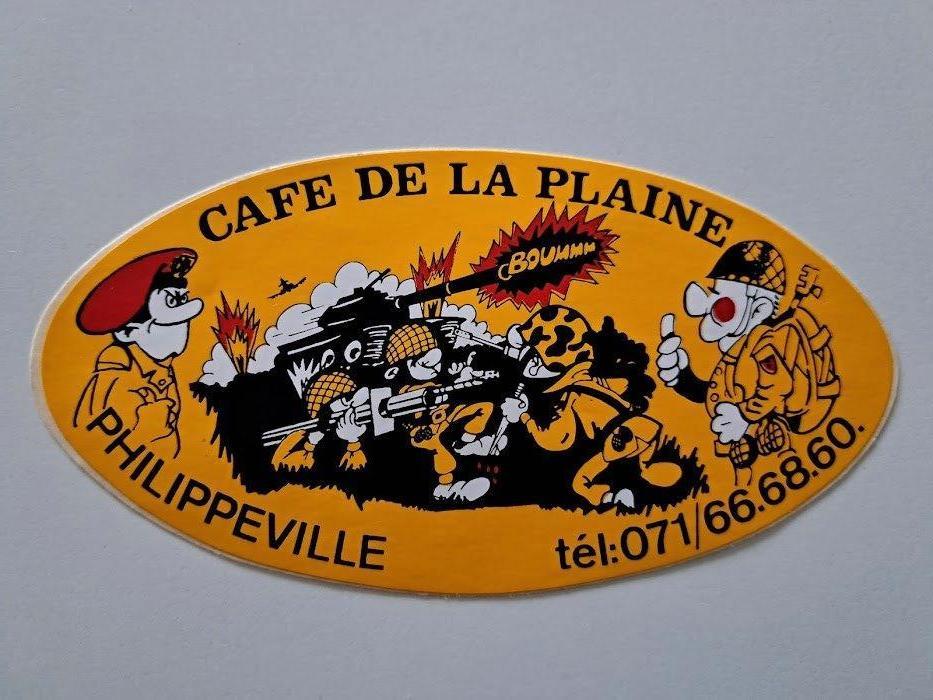 Vintage Café de la Plaine - Philippeville, Enlèvement ou Envoi, Comme neuf, Société ou Association