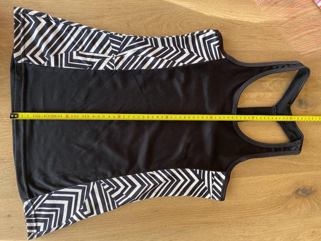 Work out zwart sporttopje met zebraprint maat 34, Enlèvement ou Envoi, Comme neuf, Taille 34 (XS) ou plus petite, Noir
