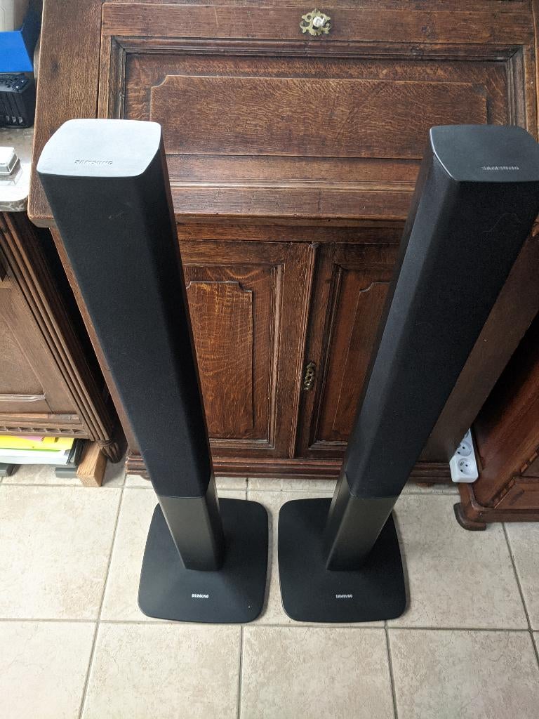 Samsung Zuilspeakers (2 stuks), Audio, Tv en Foto, Luidsprekerboxen, Gebruikt, 60 tot 120 watt, Front, Rear of Stereo speakers