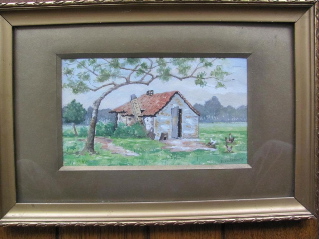 Aquarelle ancienne originale Signée, Enlèvement ou Envoi
