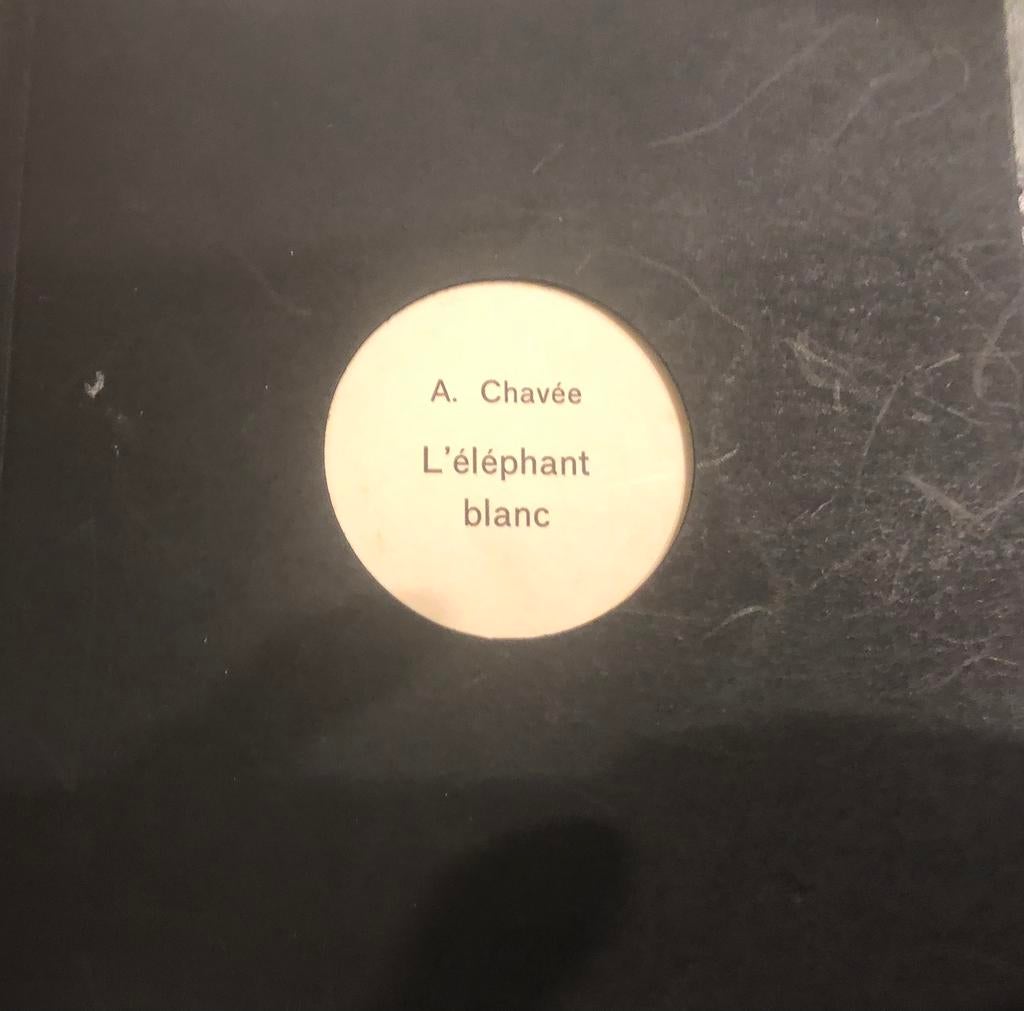 Achille chavee L’éléphant blanc envoi au peintre A Detry, Antiquités & Art, Enlèvement ou Envoi