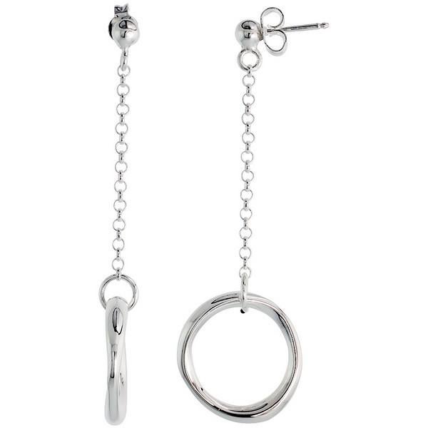 Boucles d'oreilles Circle of Life en argent sterling 925, Enlèvement ou Envoi, Neuf, Argent, Argent