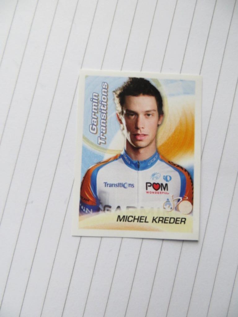 Sticker sprint 2010: Michel Kreder - Garmin - Panini - 144, Verzamelen, Ophalen of Verzenden, Nieuw, Sport