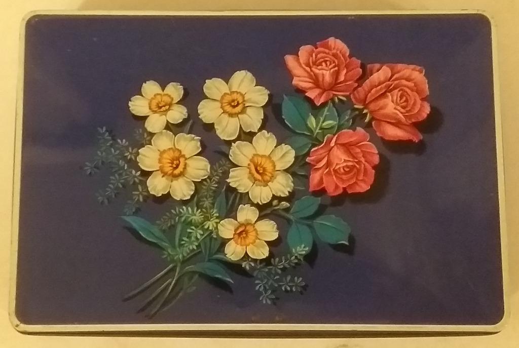 blikken doos: Superchocolat Jacques - bloemen, Verzamelen, Ophalen of Verzenden