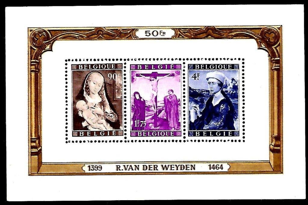 1949 Rogier Van der Weyden OBP BL28**, Postzegels en Munten, Orginele gom, Kunst, Ophalen of Verzenden, Zonder stempel