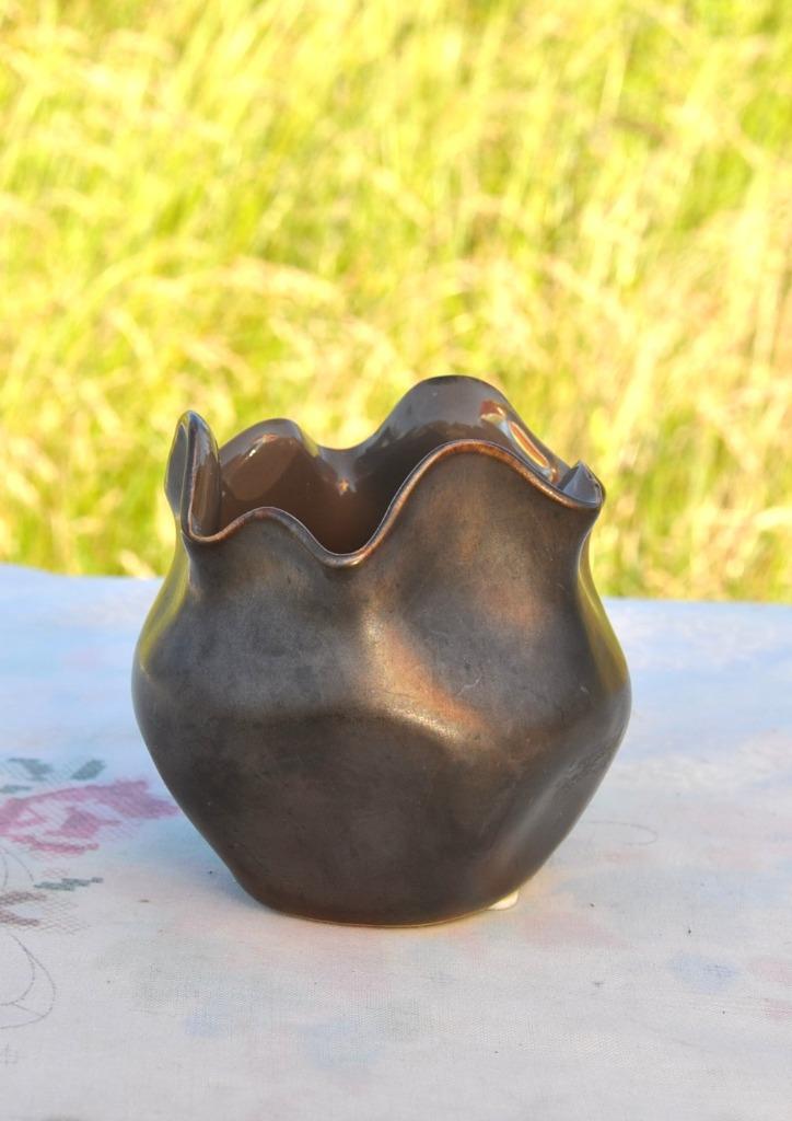 vase décoratif ou vide poche terre cuite emaillé, Enlèvement ou Envoi