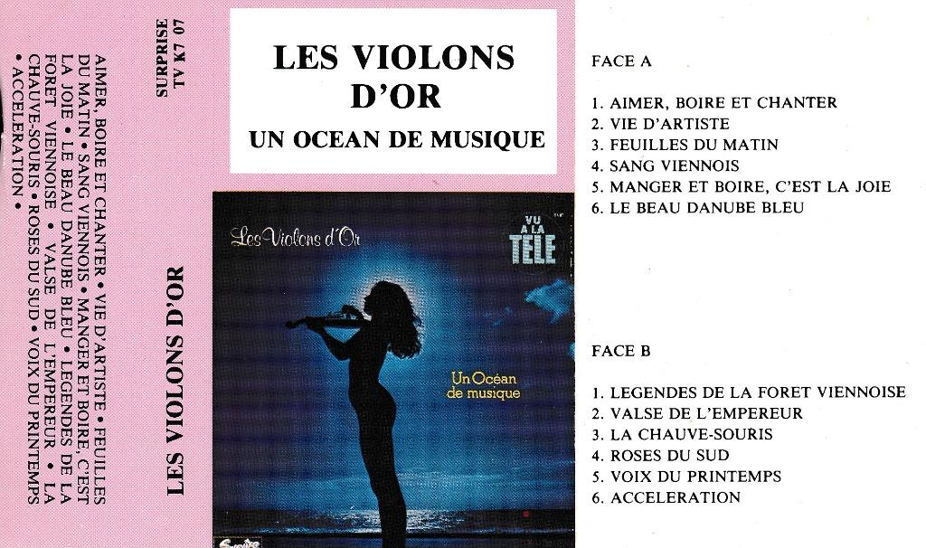 Cassette musicale « Les violons d'or ». Un océan de musique , CD & DVD, Cassettes audio, Utilisé, Originale, 1 cassette audio