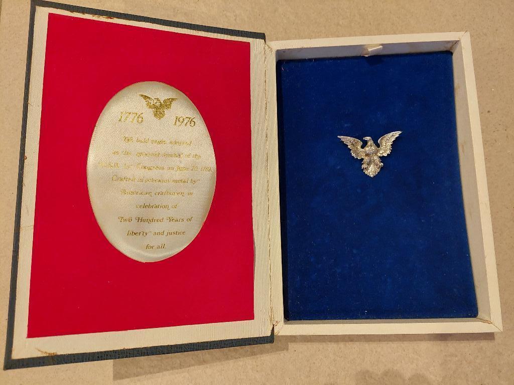 vintage 1776-1976 Amerikaanse Bicentennial Broche, Ophalen of Verzenden