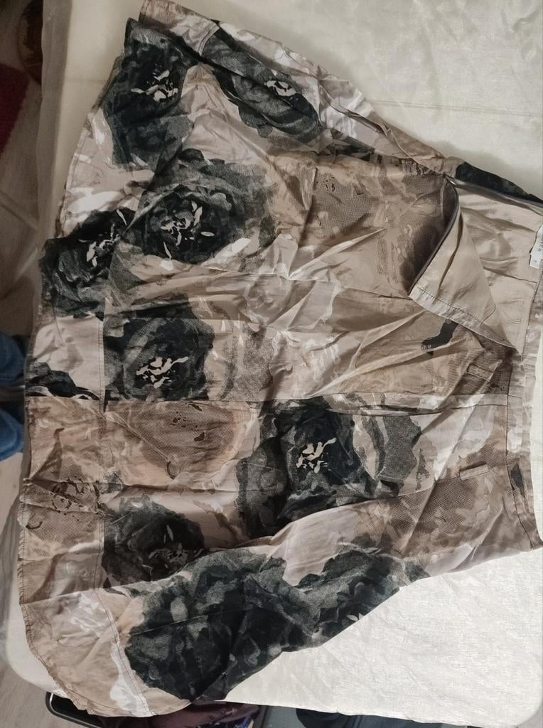 Geklede rok, Kleding | Dames, Maat 38/40 (M), Beige, Zo goed als nieuw, Knielengte