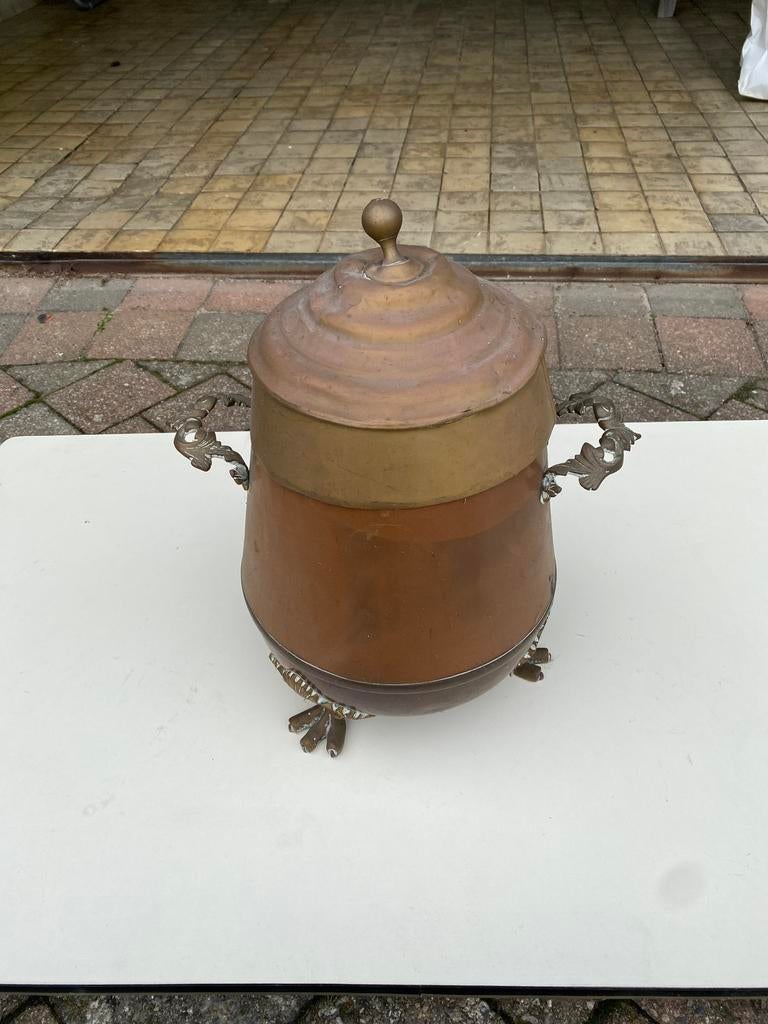 Doofpot (koper geel en rood), Antiek en Kunst, Ophalen, Koper