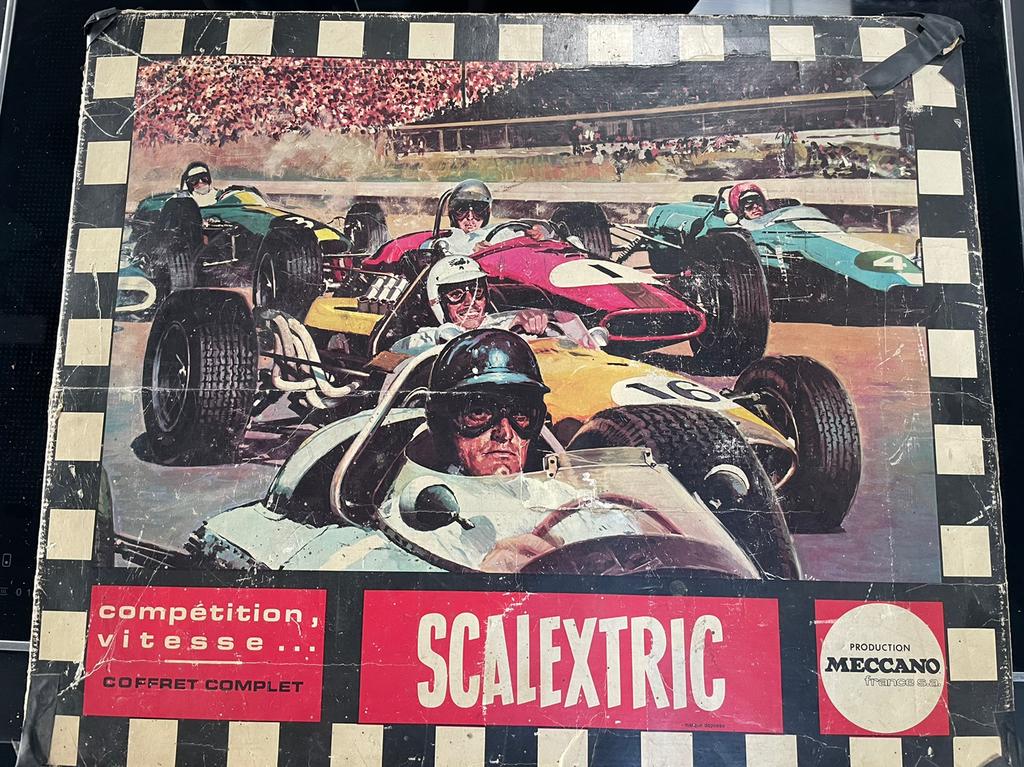 Ancien circuit Scalextric incomplet, Utilisé, Circuit, Autres marques