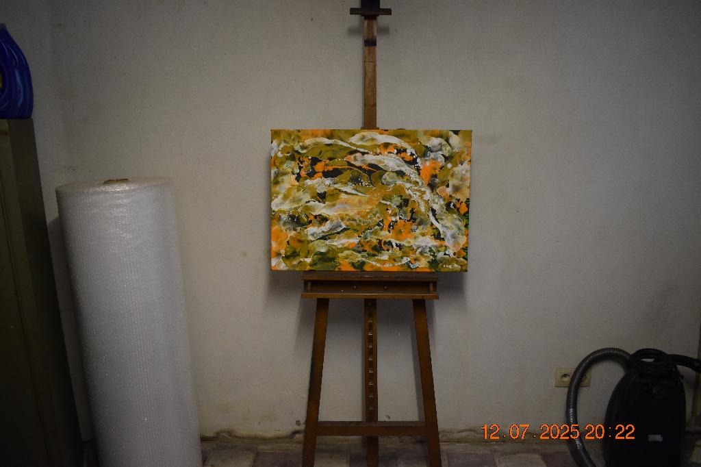 Schilderij Abstract serie nr (75), door Joky Kamo, Ophalen