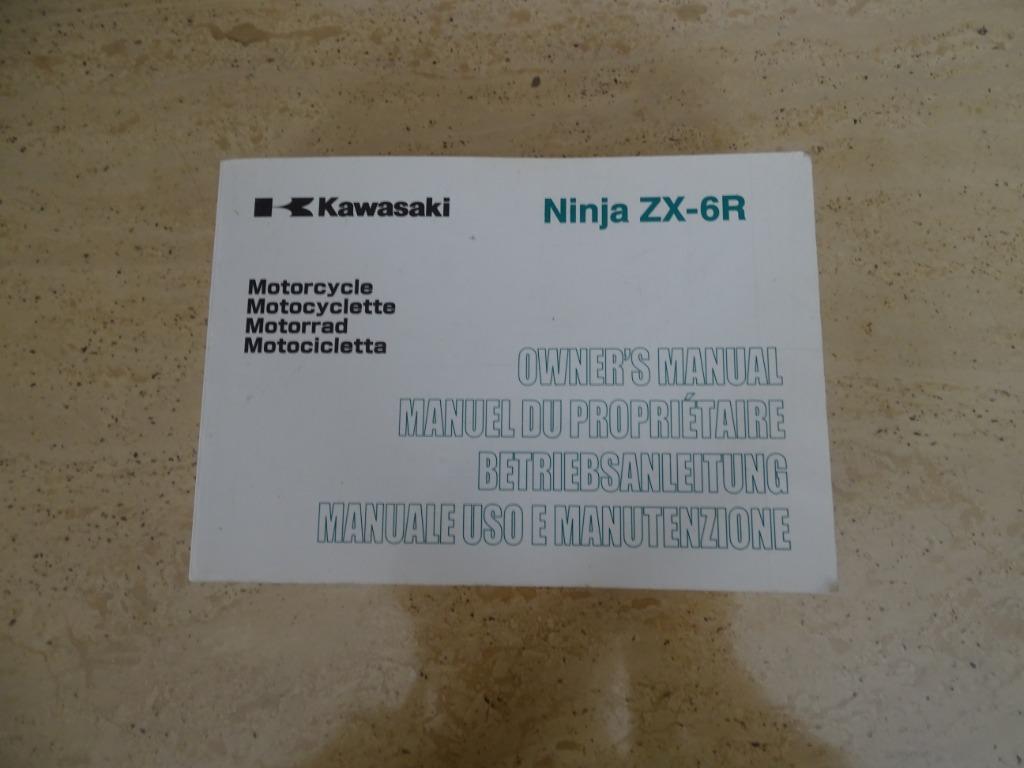 kawasaki zx6r owner's manual 2004, Motos, Modes d'emploi & Notices d'utilisation, Enlèvement ou Envoi, Kawasaki
