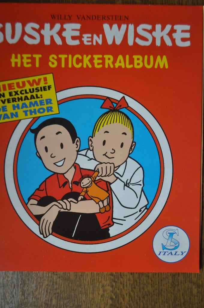 SL. LEEG ALBUM + ALLE 168 STICKERS SUSKE & WISKE, Enlèvement ou Envoi, Comme neuf, Plusieurs autocollants