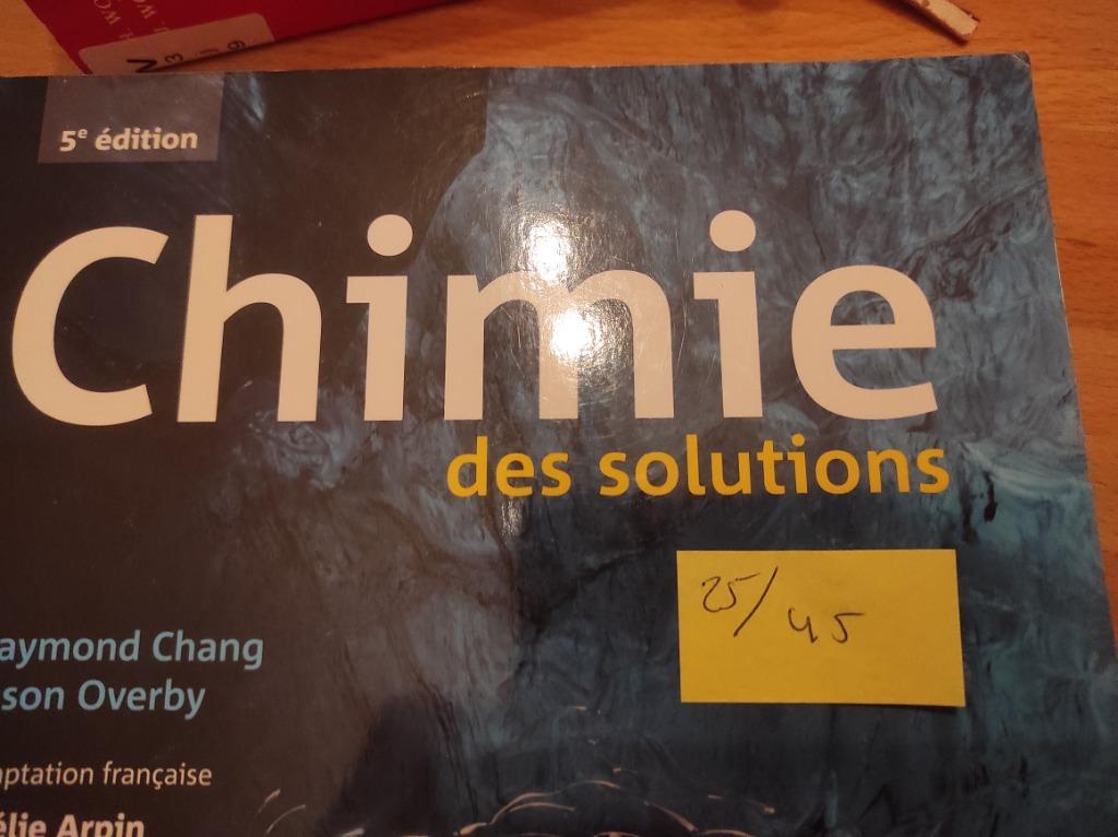 Chimie des solutions, Enlèvement, Comme neuf, Sciences naturelles