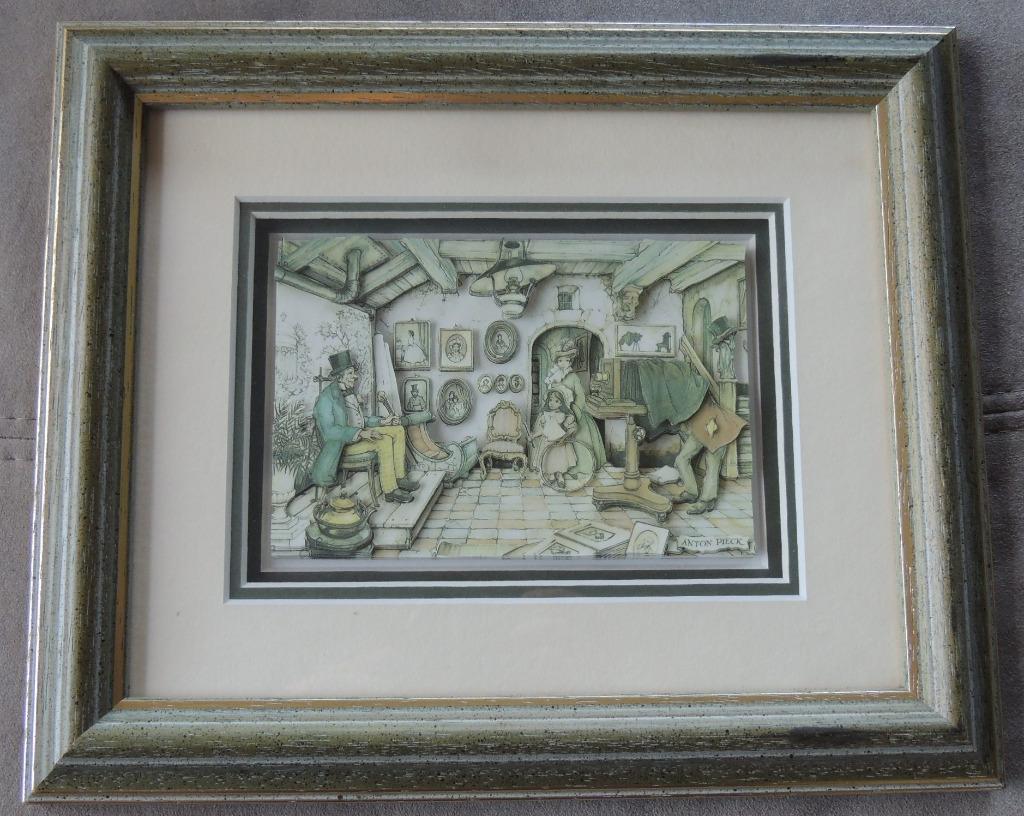 Anton Pieck - "la salle des photos", Antiquités & Art, Art | Dessins & Photographie, Enlèvement