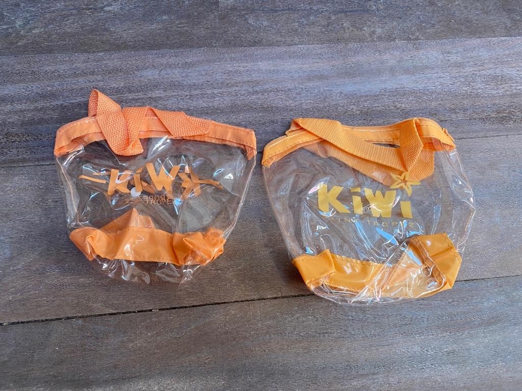 Transparant zakje Kiwi 2 stuks oranje Nieuw, Verzenden, Nieuw, Oranje, Overige typen