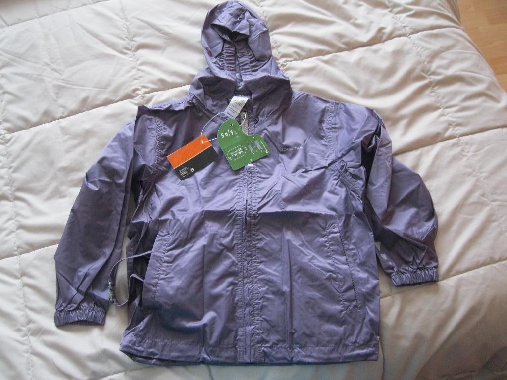 Nieuw regenjack Decathlon mauve 5 jaar, Kinderen en Baby's, Quechua, Meisje, Nieuw, Ophalen of Verzenden