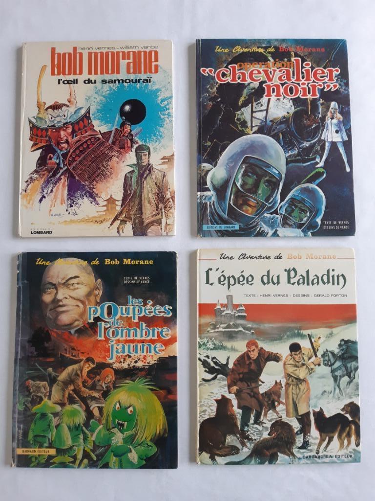 4 BD Bob Morane par Vernes, Vance & Forton, EO 1967 1973, Plusieurs BD, Enlèvement ou Envoi, Vance, Utilisé