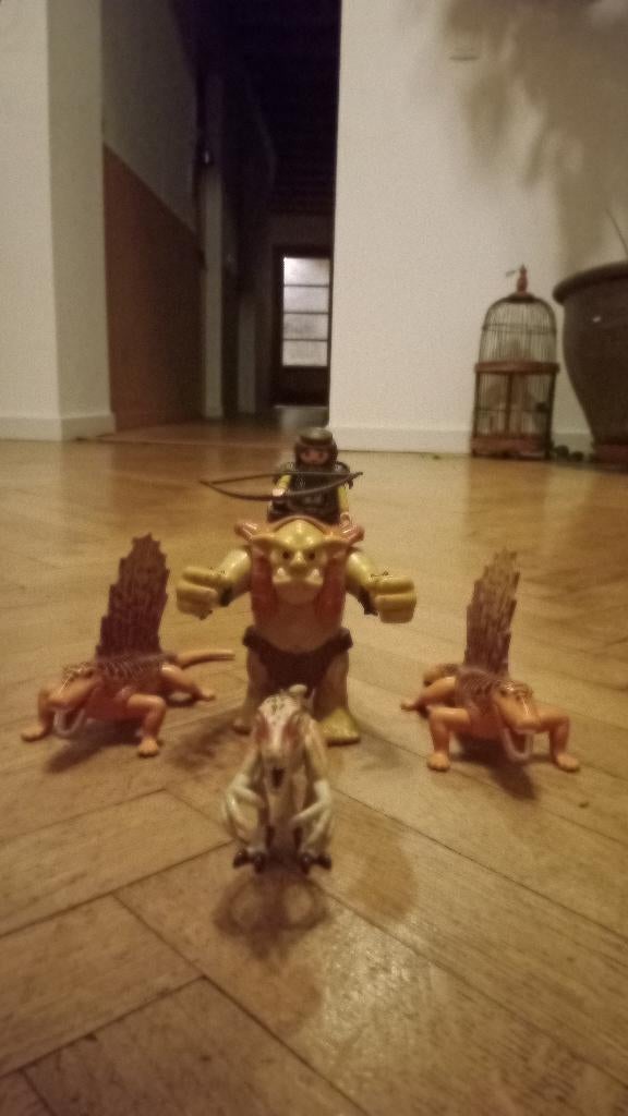 Playmobil dinosaurussen en trol met mannetje, Kinderen en Baby's, Speelgoed | Playmobil, Ophalen of Verzenden, Zo goed als nieuw