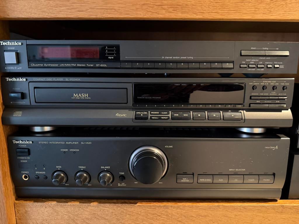 Technics stereo set versterker, tuner & CD-speler kwaliteit!, Enlèvement ou Envoi, Comme neuf, Lecteur CD