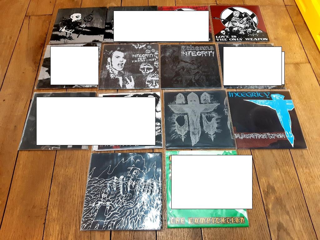 7 vinyles 45t/7" hardcore / metalcore groupe Integrity, Enlèvement ou Envoi, Comme neuf