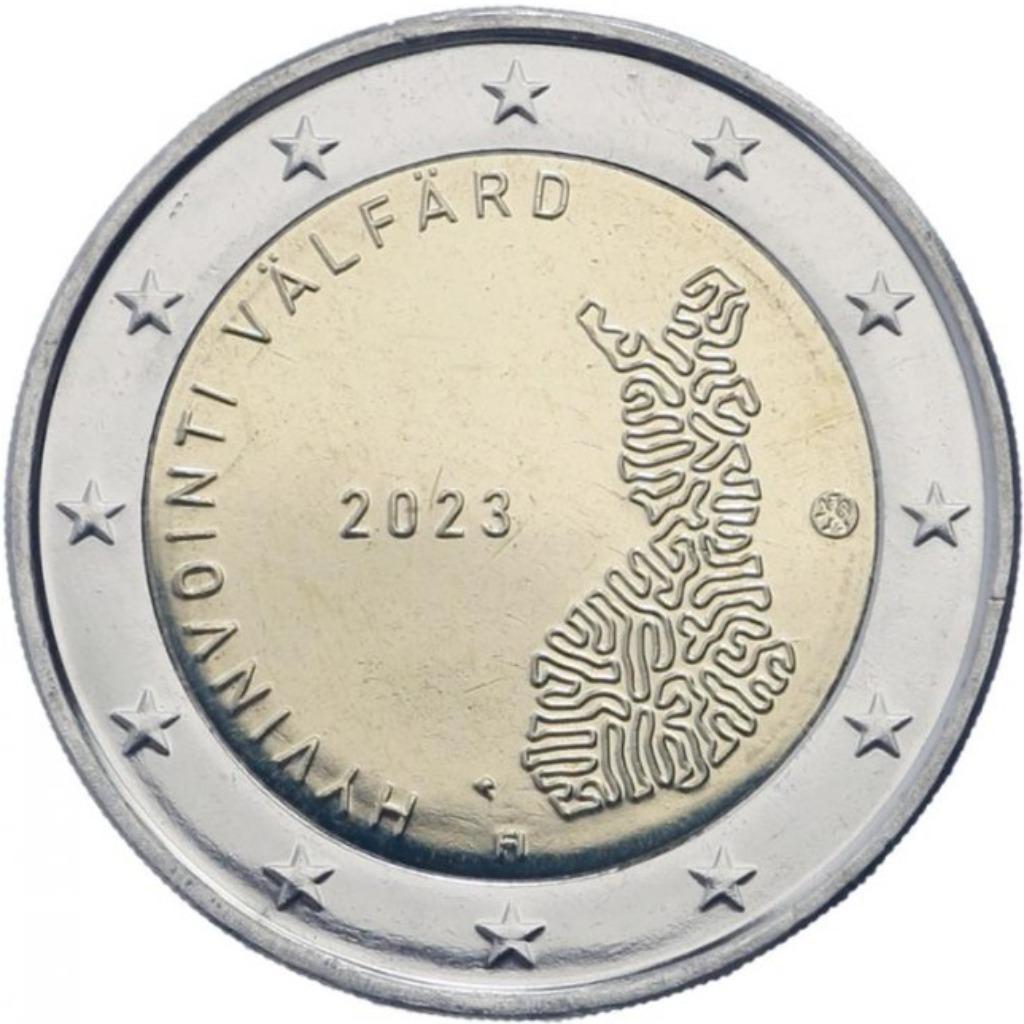 2 euro Finland 2023 Sociale en Gezondheidsdienst, Ophalen of Verzenden, Finland, 2 euro