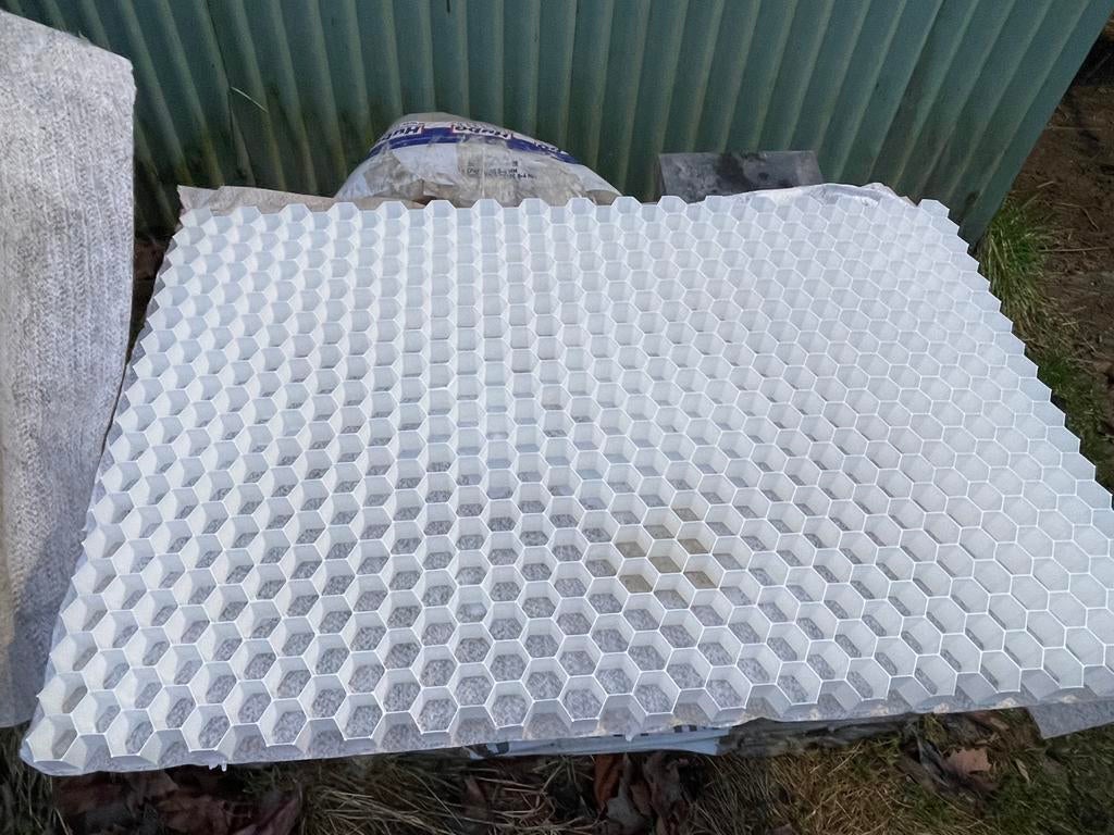 ECCO GRAVELMAT 40mm DUBBEL WIT, Tuin en Terras, Ophalen, Overige materialen, Wit, Overige typen