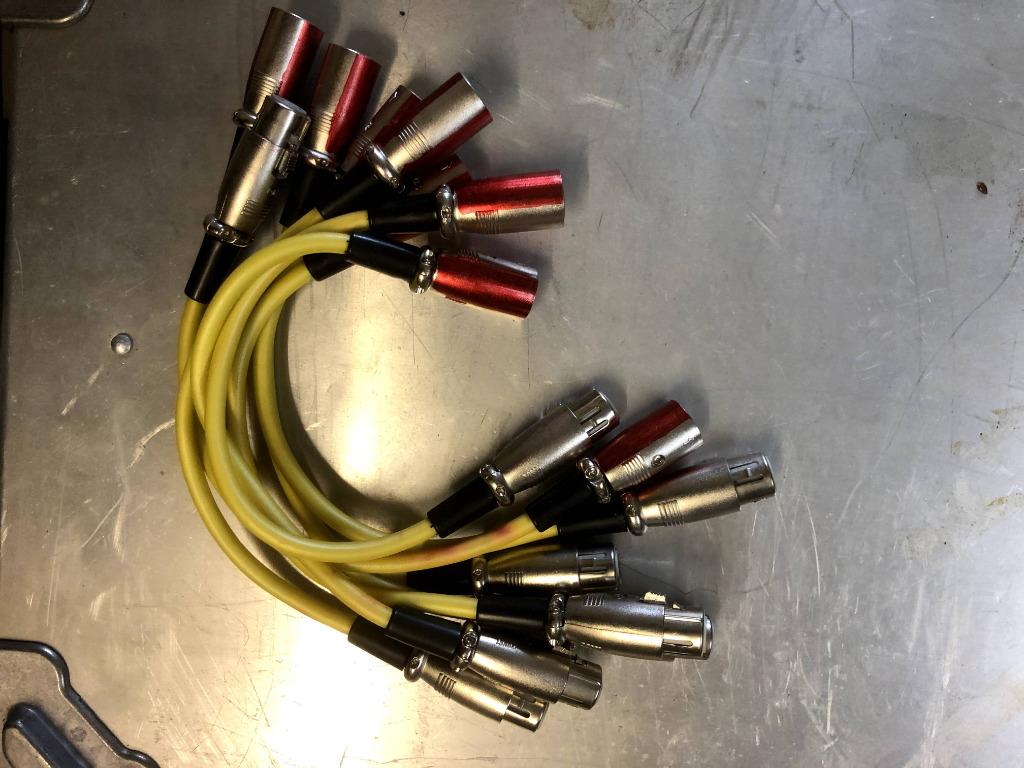 set van 8 XLR-kabels, Ophalen, Zo goed als nieuw, Apparatuur