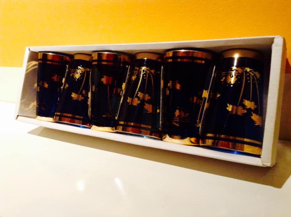Vintage Dynasty Crown gouden bekers set van 6 stuks, Ophalen of Verzenden
