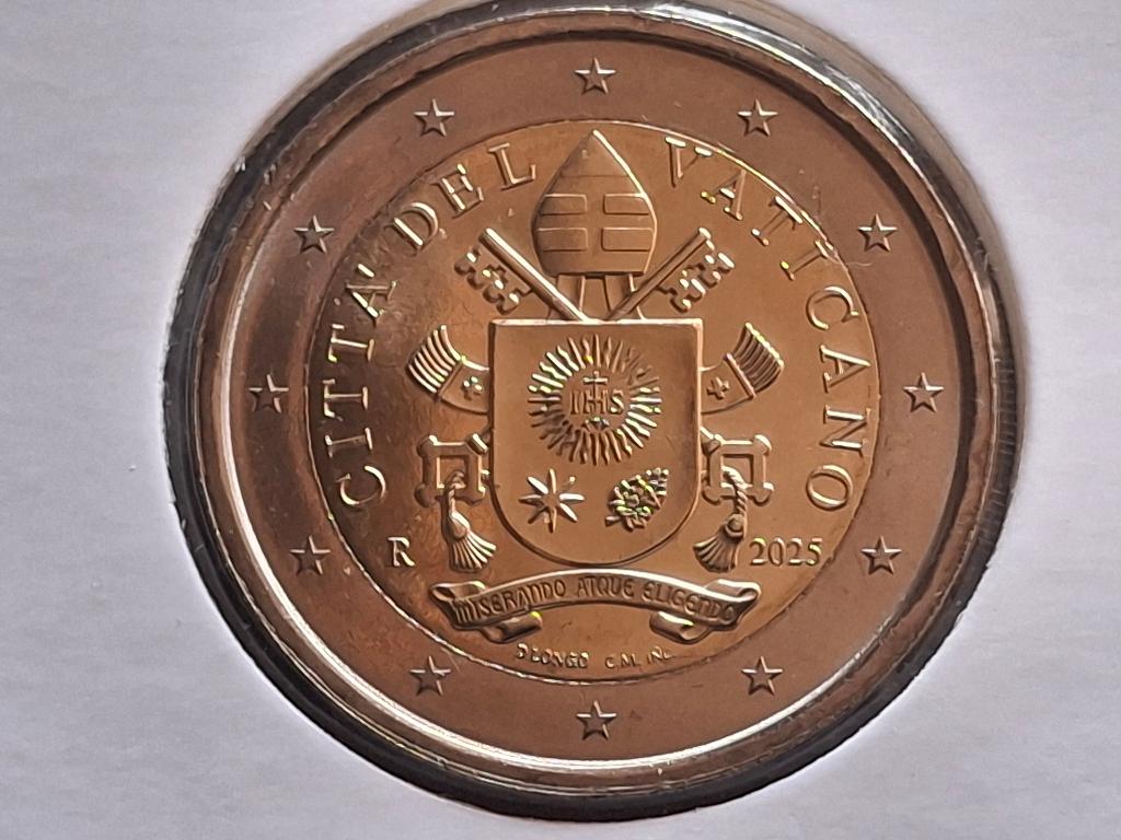 Pièce de circulation Vatican de 2 euros 2025 UNC, Enlèvement ou Envoi, Vatican, 2 euros, Monnaie en vrac
