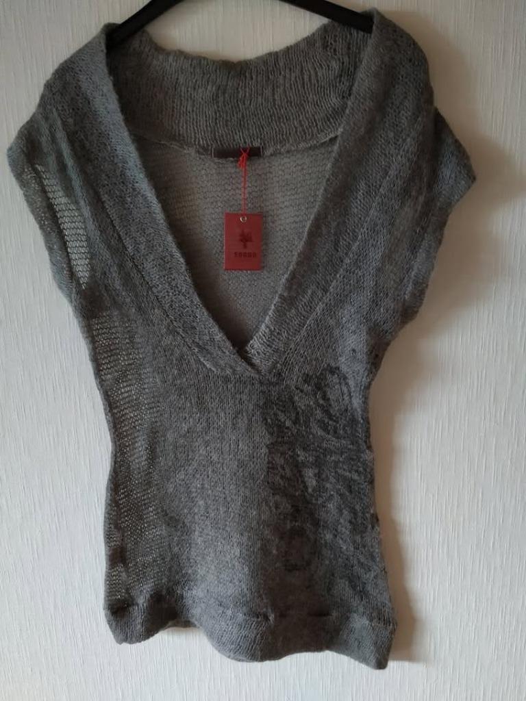 Grijze pull NIEUW (merk SOGGO small-medium), Kleding | Dames, Ophalen of Verzenden