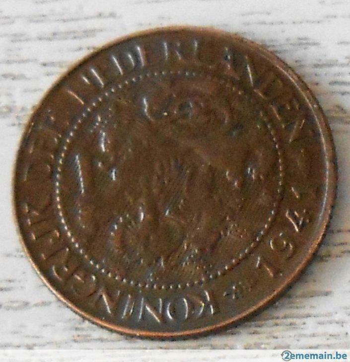1 cent Hollande 1941, Enlèvement ou Envoi, Reine Juliana, 1 centime, Monnaie en vrac
