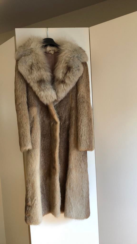 Zeer mooie bontjas in beverrat, Enlèvement, Neuf, Taille 38/40 (M), Beige